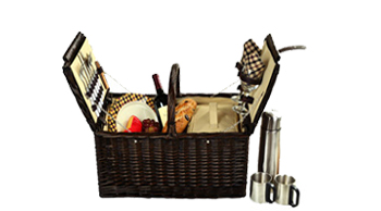 Surrey Picnic Basket for 2 w/Coffee